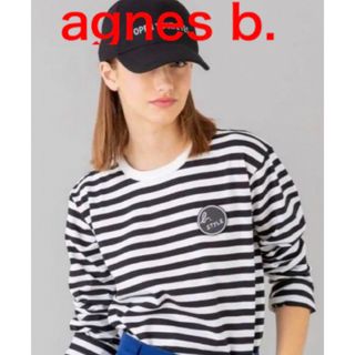 アニエスベー(agnes b.)のアニエスベー　ボーダー　カットソー　J008 agnes b. 美品(カットソー(長袖/七分))