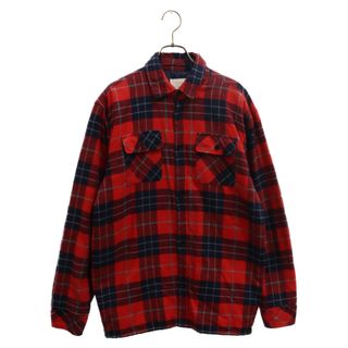 フィアオブゴッド(FEAR OF GOD)のFOG by FEAR OF GOD エフオージー バイ フィア オブ ゴッド COLLECTION ONE Plaid Flannel Shirt サイドジップキルティングチェック長袖シャツ レッド(シャツ)