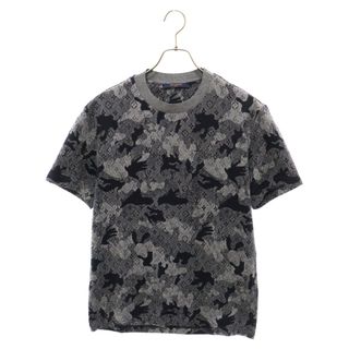 ルイヴィトン(LOUIS VUITTON)のLOUIS VUITTON ルイヴィトン 20AW RM202M UYO HJY06W モノグラム カモフラージュ 半袖Tシャツ カットソー ネイビー(Tシャツ/カットソー(半袖/袖なし))