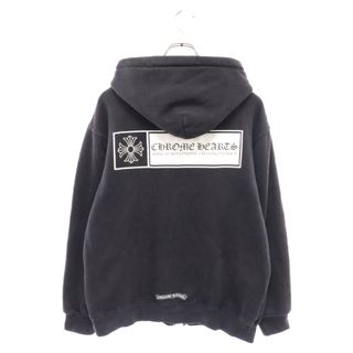 クロムハーツ(Chrome Hearts)のCHROME HEARTS クロムハーツ バックロゴプリント 裏地サーマル ジップアップパーカー ブラック(パーカー)