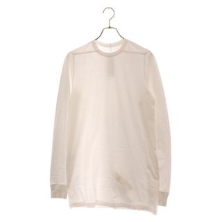 リックオウエンス(Rick Owens)のRick Owens リックオウエンス 19AW LARRY LEVEL LONG SLEEVED T-SHIRT 長袖Tシャツ ローングスリーブカットソー ホワイト RU19F4266-JA(Tシャツ/カットソー(七分/長袖))