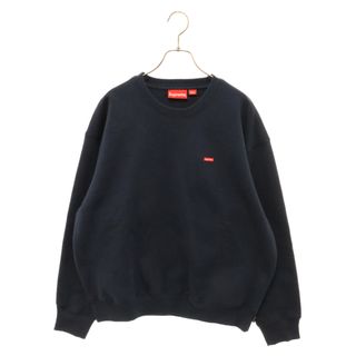 シュプリーム(Supreme)のSUPREME シュプリーム 23AW Small box logo Crewneck スモール ボックス ロゴ クルーネック 長袖スウェット トレーナー ネイビー(スウェット)