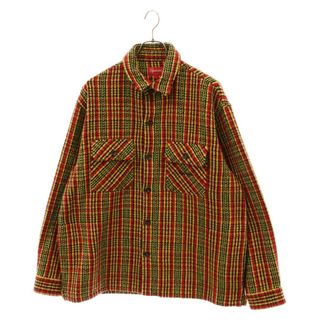 シュプリーム(Supreme)のSUPREME シュプリーム 22AW Heavy Flannel Shirt ヘビー フランネル チェック 長袖シャツ ジャケット イエロー/レッド/ブラック(シャツ)