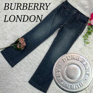 BURBERRY - バーバリー ロンドン レディース デニム パンツ インディゴ S 36