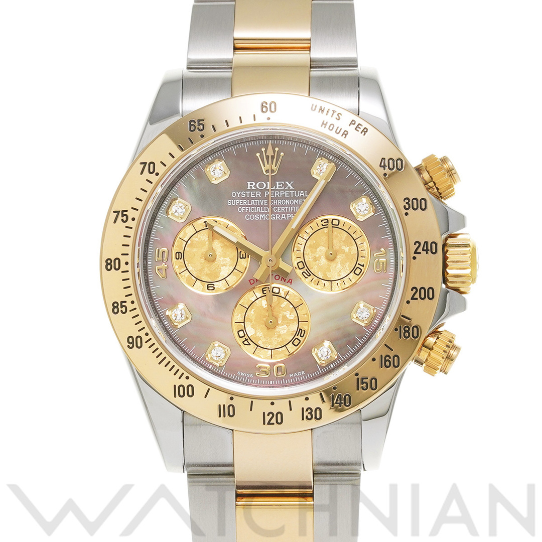 ROLEX(ロレックス)の中古 ロレックス ROLEX 116523NG V番(2009年頃製造) ブラックシェル /ゴールドクリスタル/ダイヤモンド メンズ 腕時計 メンズの時計(腕時計(アナログ))の商品写真