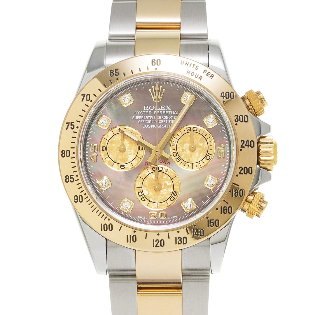 ROLEX(ロレックス)の中古 ロレックス ROLEX 116523NG V番(2009年頃製造) ブラックシェル /ゴールドクリスタル/ダイヤモンド メンズ 腕時計 メンズの時計(腕時計(アナログ))の商品写真