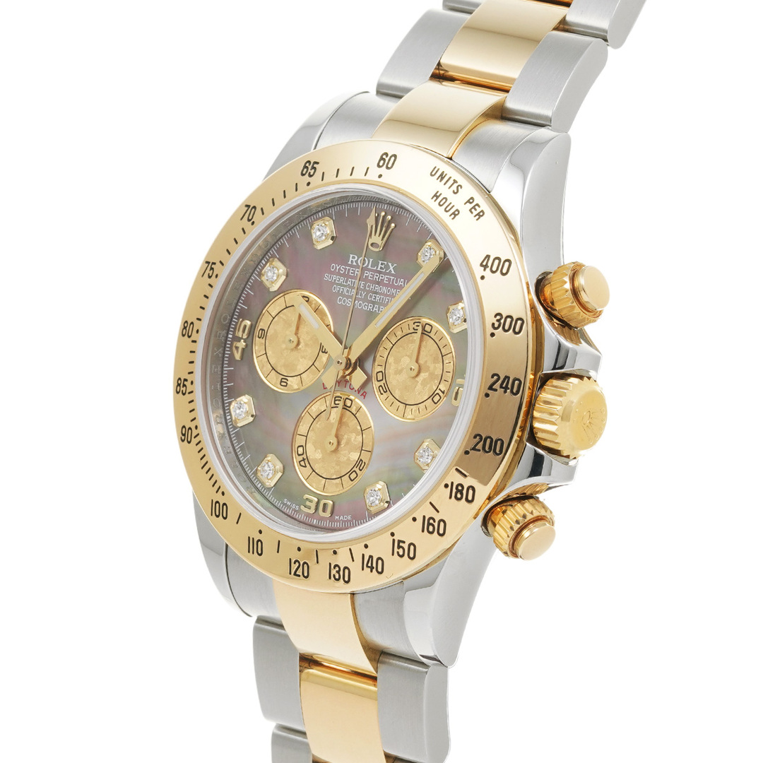 ROLEX(ロレックス)の中古 ロレックス ROLEX 116523NG V番(2009年頃製造) ブラックシェル /ゴールドクリスタル/ダイヤモンド メンズ 腕時計 メンズの時計(腕時計(アナログ))の商品写真