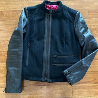 ポールスミス(Paul Smith)の❤️ポールスミス  登山  羊革  ライダース  ジャケット  ブラック ❤️(ライダースジャケット)