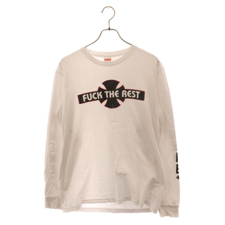 シュプリーム(Supreme)のSUPREME シュプリーム 15AW ×Independent Fuck The Rest L/S Tee インディペンデント プリント 長袖Tシャツ ホワイト(Tシャツ/カットソー(七分/長袖))