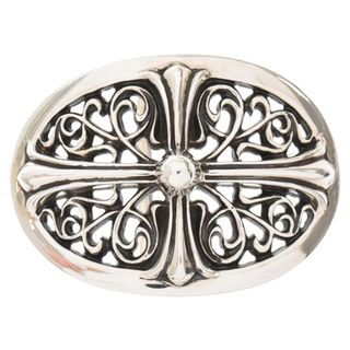 クロムハーツ(Chrome Hearts)のCHROME HEARTS クロムハーツ BUCKL OVAL CROSS1.5 1.5クラシックオーバルクロス シルバーバックル(その他)