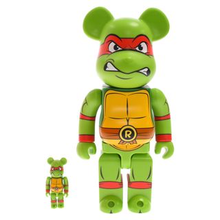 メディコムトイ(MEDICOM TOY)のMEDICOM TOY メディコムトイ BE@RBRICK TEENAGE MUTANT NINJA TURTLES RAPHAEL 400%/100% ベアブリック ティーンエイジ ミュータントニンジャタートルズ ラファエル フィギュア グリーン(その他)