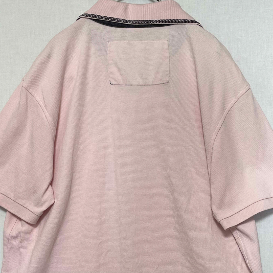 Gaastra ガストラ 半袖 ポロシャツ ワッペン  XLサイズ ピンク系 メンズのトップス(Tシャツ/カットソー(半袖/袖なし))の商品写真