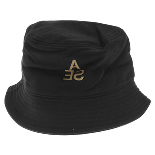 ウィンダンシー(WIND AND SEA)のWIND AND SEA ウィンダンシー WDS(A32) SWEAT BUCKET HAT ロゴ刺繍 スウェット バケットハット 帽子 ブラック WDS-20A-GD-01(ハット)