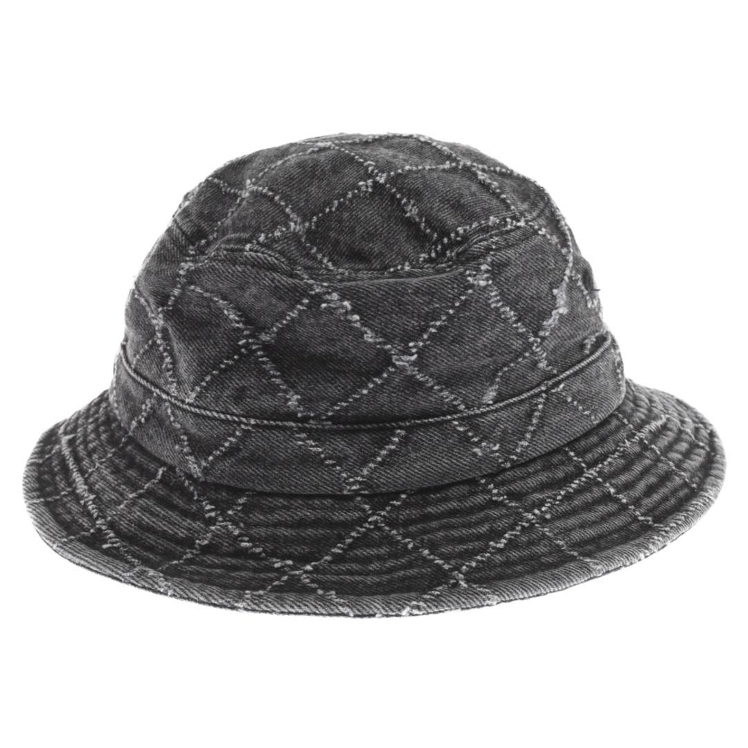 Supreme(シュプリーム)のSUPREME シュプリーム 23AW Punched Denim Crusher HAT パンチド クラッシャー ハット 帽子 ブラック メンズの帽子(ハット)の商品写真