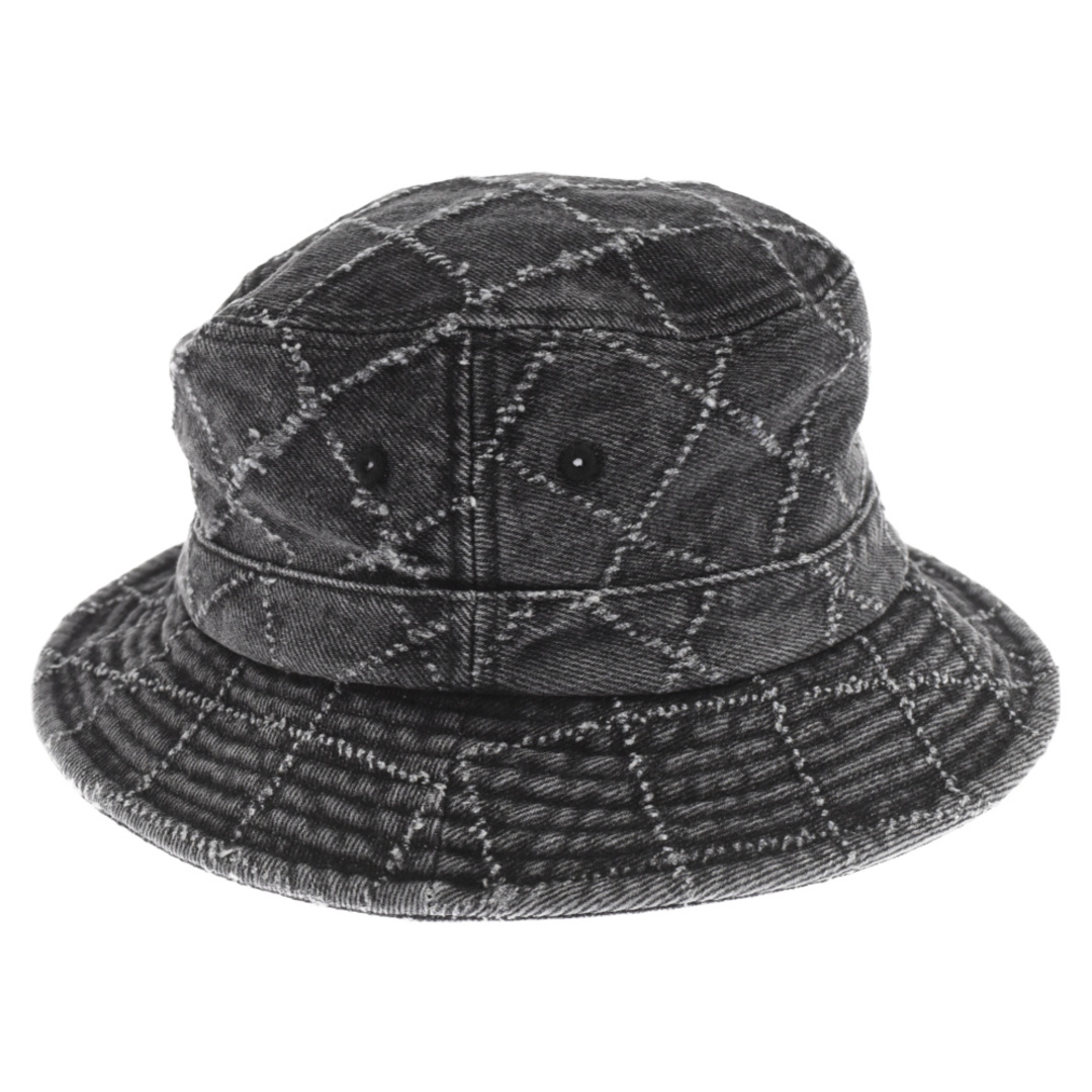 Supreme(シュプリーム)のSUPREME シュプリーム 23AW Punched Denim Crusher HAT パンチド クラッシャー ハット 帽子 ブラック メンズの帽子(ハット)の商品写真