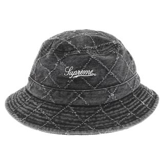 シュプリーム(Supreme)のSUPREME シュプリーム 23AW Punched Denim Crusher HAT パンチド クラッシャー ハット 帽子 ブラック(ハット)