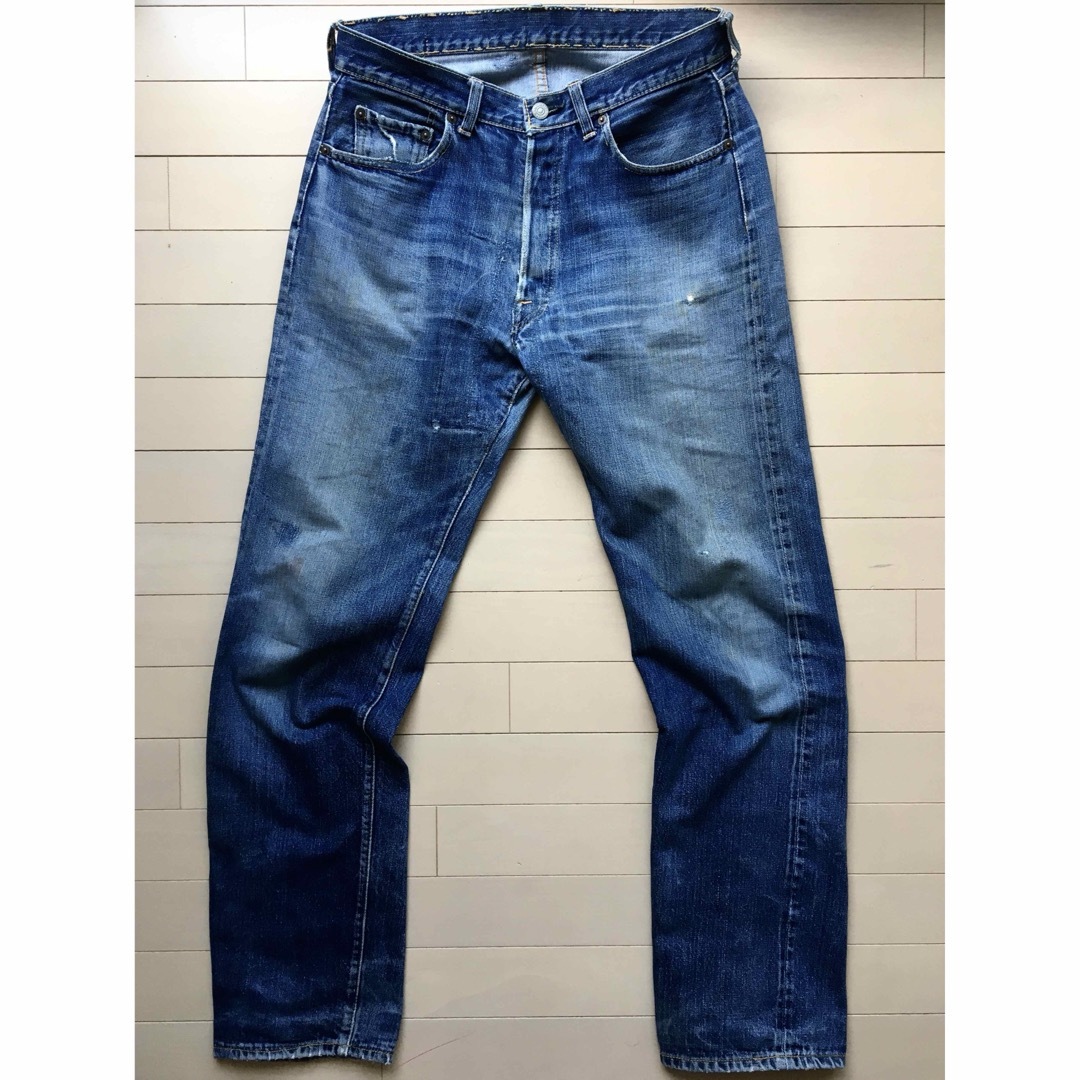 Levi's(リーバイス)の【極上】濃紺 501 ビッグE 33×32 60年代 鬼ヒゲハチノス リーバイス メンズのパンツ(デニム/ジーンズ)の商品写真