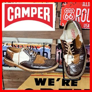 カンペール(CAMPER)の売り切りセール　カンペール　ウイングチップ　ハラコレザー　スニーカー　28㎝(スニーカー)