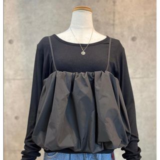 ディニテコリエ(Dignite collier)の新品　ディニテコリエ　バルーンビスチェ　ブラック　M  イシカワラボ(ベスト/ジレ)