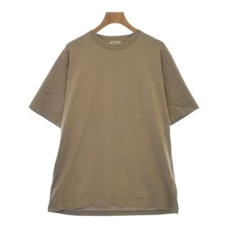 オーラリー(AURALEE)のAURALEE オーラリー Tシャツ・カットソー 3(S位) ベージュ 【古着】【中古】(Tシャツ/カットソー(半袖/袖なし))