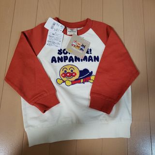 アンパンマンキッズコレクション(ANPANMAN KIDS COLLECTION)の新品　アンパンマン　　サガラ刺繍トレーナー　95cm(Tシャツ/カットソー)