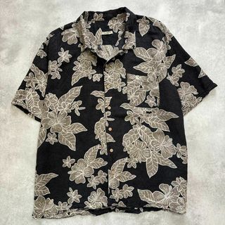 ヴィンテージ(VINTAGE)のUnknown 半袖　シルク　デザイン　シャツ　古着　ヴィンテージ(Tシャツ/カットソー(半袖/袖なし))