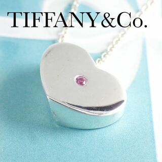 ティファニー(Tiffany & Co.)のティファニー TIFFANY ピンクサファイア ハート ネックレス シルバー(ネックレス)
