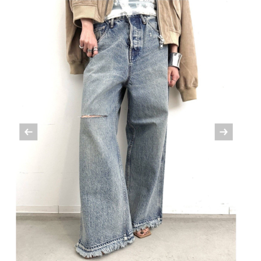 L'Appartement DEUXIEME CLASSE(アパルトモンドゥーズィエムクラス)のGOOD GRIEF!  Baggy Denim 38 新品タグ付き レディースのパンツ(デニム/ジーンズ)の商品写真