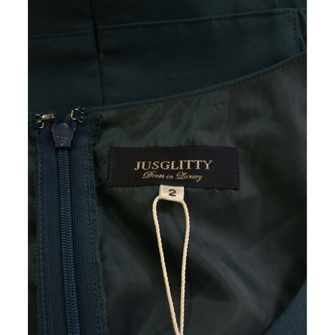 JUSGLITTY(ジャスグリッティー)のJUSGLITTY ジャスグリッティ ワンピース 2(M位) 青系 【古着】【中古】 レディースのワンピース(ひざ丈ワンピース)の商品写真