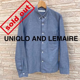 ユニクロ(UNIQLO)のユニクロアンドルメール　初期コラボ　リネンコットンシャツ（長袖）　ブルー　M(シャツ)