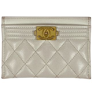 シャネル(CHANEL)のシャネル ボーイシャネル カードケース レディース 【中古】(パスケース/IDカードホルダー)