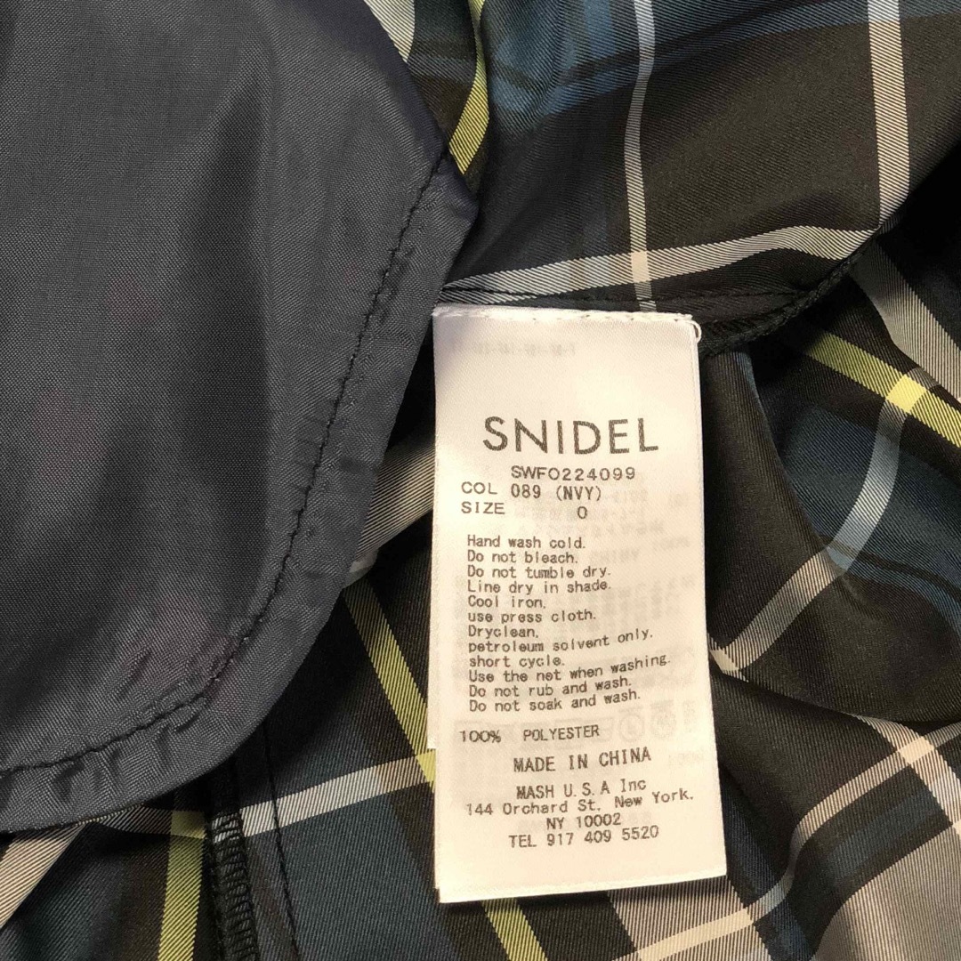 SNIDEL(スナイデル)のコルセットディティールタフタワンピース【SNIDEL】スナイデル・チェックワンピ レディースのワンピース(ひざ丈ワンピース)の商品写真