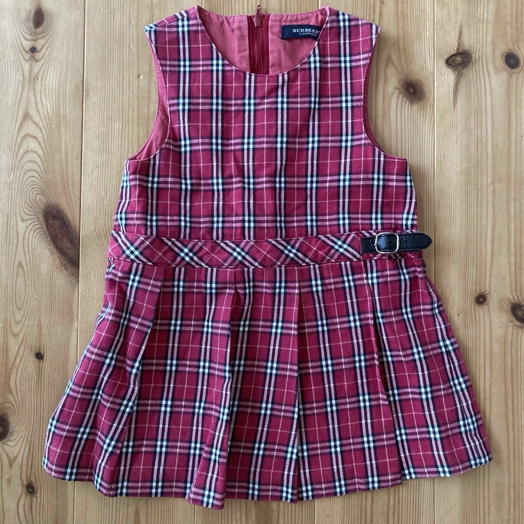 BURBERRY(バーバリー)の90センチ　バーバリー　チェック柄ワンピース キッズ/ベビー/マタニティのキッズ服女の子用(90cm~)(ワンピース)の商品写真