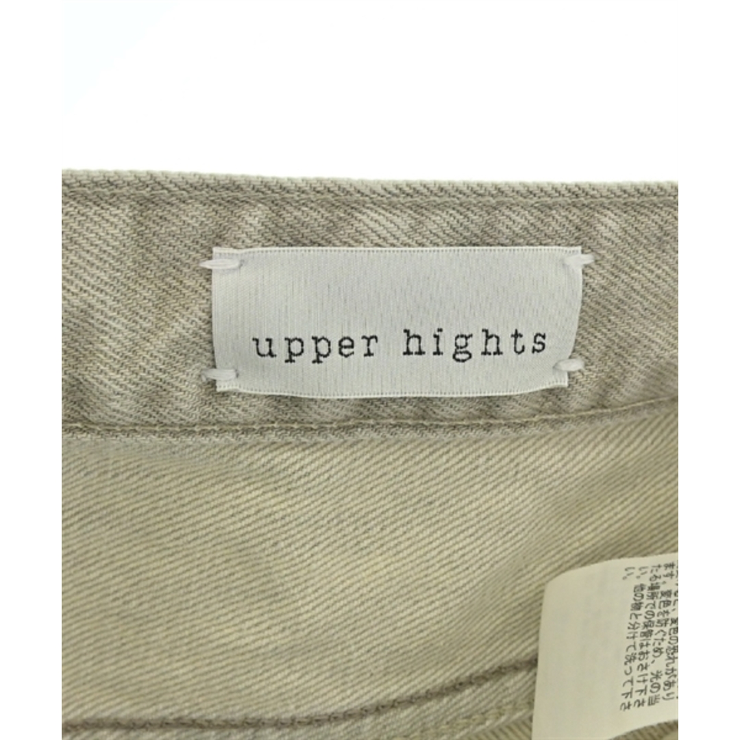 upper hights(アッパーハイツ)のupper hights デニムパンツ 25(S位) グレーベージュ系 【古着】【中古】 レディースのパンツ(デニム/ジーンズ)の商品写真