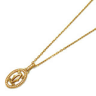カルティエ(Cartier)のカルティエ ロゴドゥーブル ダイヤ ネックレス ネックレス(ネックレス)