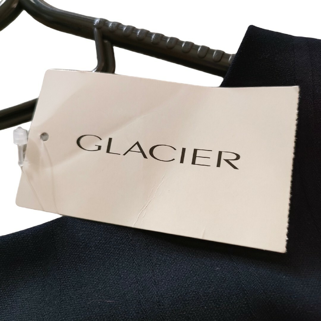 GLACIER(グラシア)のグラシア【GLACIER】トップス ブラウス M ネイビー  紺色 長袖シンプル レディースのトップス(シャツ/ブラウス(長袖/七分))の商品写真