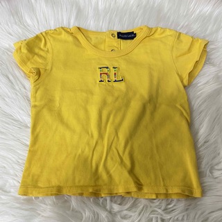 ラルフローレン(Ralph Lauren)の【Ralph Lauren】肩ギャザー　Tシャツ　イエロー　80cm(Ｔシャツ)