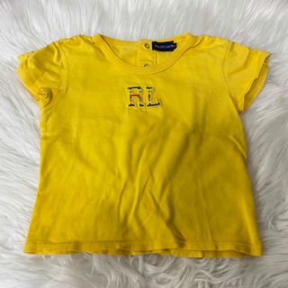 ラルフローレン(Ralph Lauren)の【Ralph Lauren】肩ギャザー　Tシャツ　イエロー　80cm(Ｔシャツ)