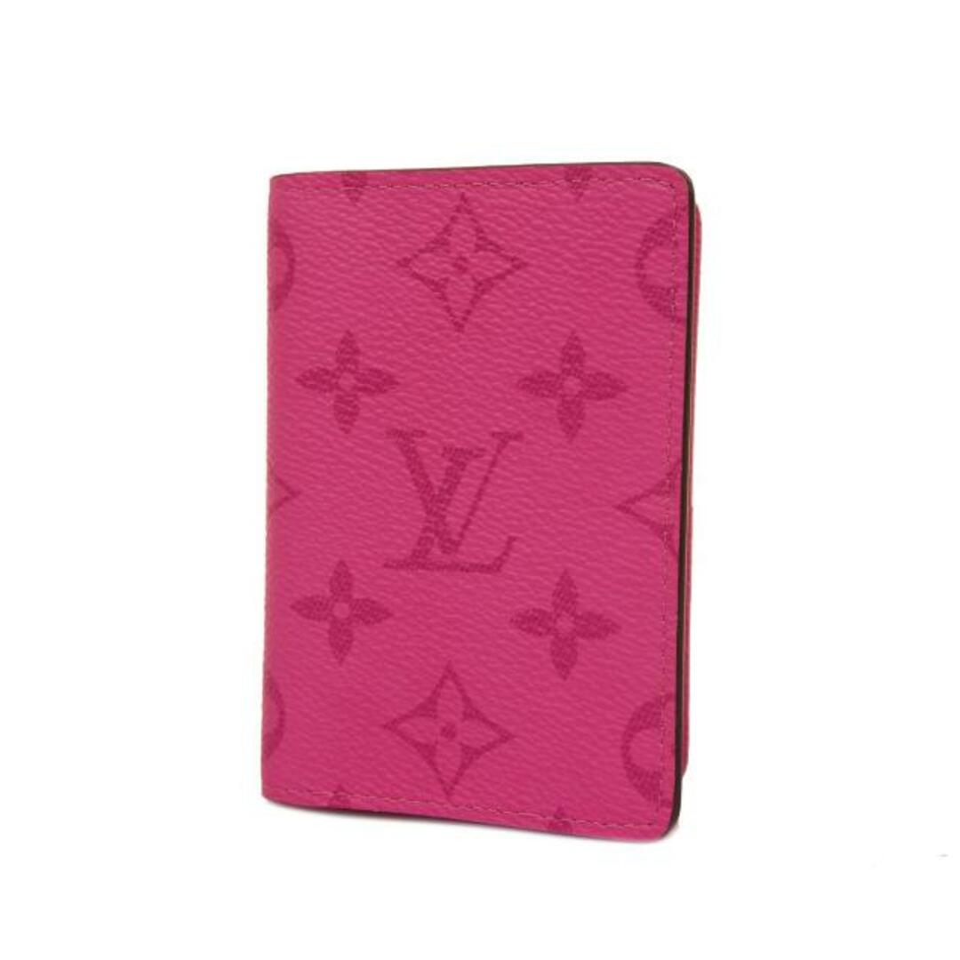 LOUIS VUITTON(ルイヴィトン)の【4hc3341】ルイヴィトン 名刺入れ/タイガラマ/オーガナイザードゥポッシュ/M30778/フューシャ【中古】レディース レディースのファッション小物(名刺入れ/定期入れ)の商品写真