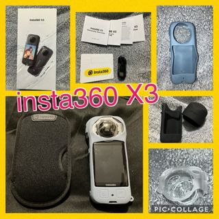 インスタスリーシックスティ(insta360)のinsta360 x3(ビデオカメラ)