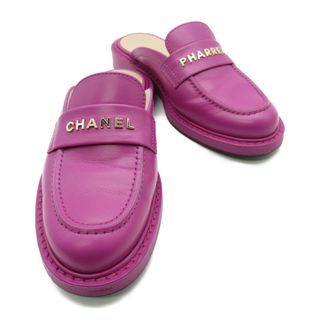 CHANEL - 5724 シャネル パテント ココマーク ローファー レッドの通販