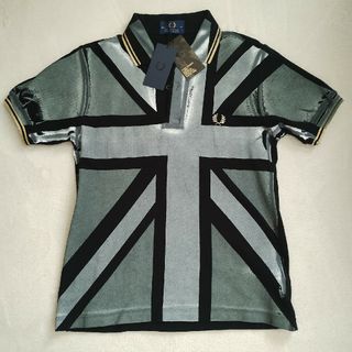 フレッドペリー(FRED PERRY)のフレッド　ペリー　FRED PERRY　限定　ポロシャツ　ユニオンジャック　黒(ポロシャツ)