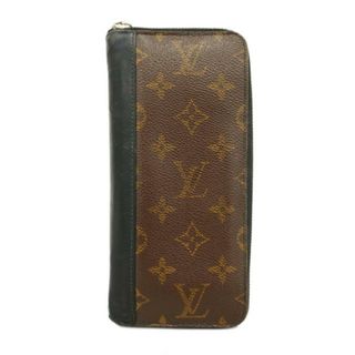 ルイヴィトン(LOUIS VUITTON)の【4hc3352-r】ルイヴィトン 長財布/モノグラム・マカサー/ジッピーウォレットヴェルティカル/M60109/ブラウン/ブラック【中古】メンズ(財布)