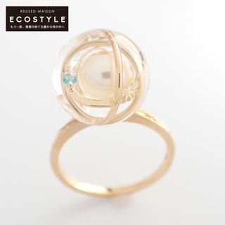 スタージュエリー(STAR JEWELRY)のスタージュエリー 【美品】K10 CLEAR COSMIC アクリル パール(リング(指輪))