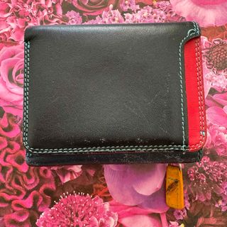 マイウォリット(MYWALIT)のMinimal Wallet Black Pace/ミニ財布/牛革カラフル(財布)