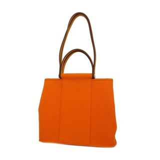 Hermes - 【4hc3414】エルメス ツーウェイバッグ/カバックPM/□M刻印/トワルオフィシエ/オレンジ/シルバー金具 【中古】 レディース