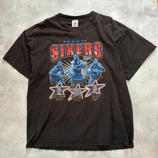 デルタ(DELTA)の00s Philadelphia 76ers 半袖　Tシャツ　バスケ　古着(Tシャツ/カットソー(半袖/袖なし))