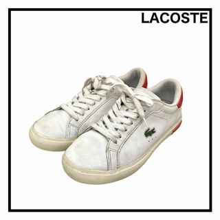 ラコステ(LACOSTE)のラコステ　パワーコート　レザースニーカー　本革　ホワイト　シューズ(スニーカー)