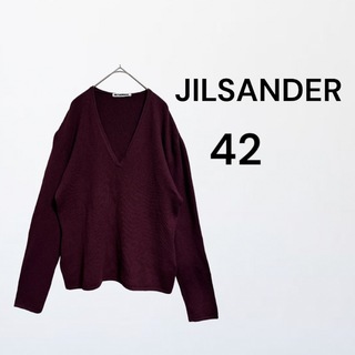 ジルサンダー　jil sander + ニット　カシミヤ　Ｖネック　長袖　