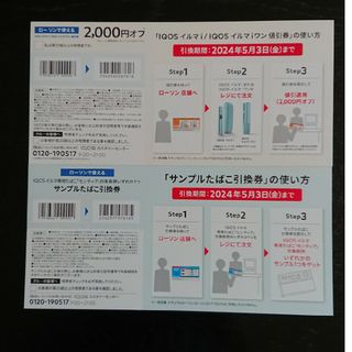 IQOS イルマ 割引券と引換券(タバコグッズ)